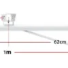 Brazo Dual de 1m para Cámaras CCTV con Abrazaderas a Poste